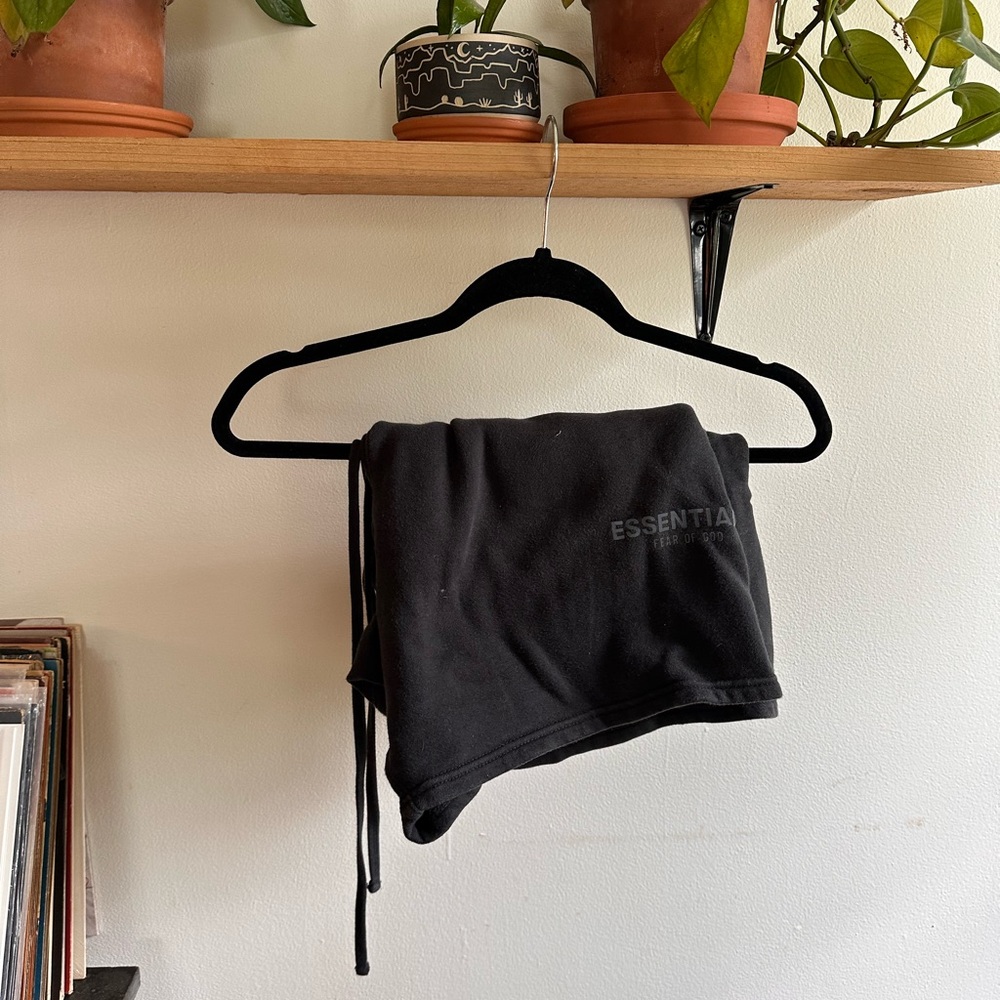 Fear of God Essentials Black Lounge Shorts
